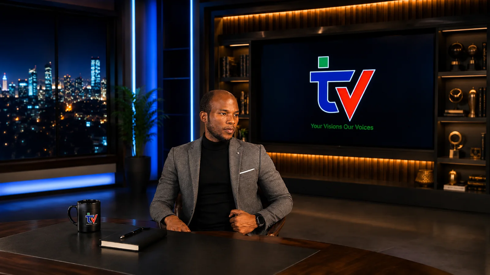 Digital television studio and live programme system