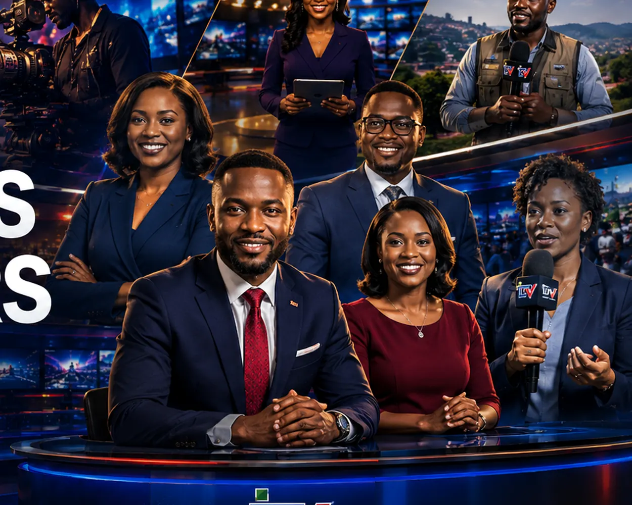 Professional iTV Uganda presenters, reporters and production team