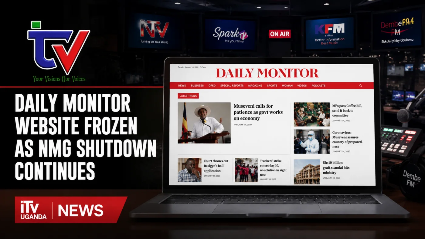 Daily Monitor Website Remains Frozen as NMG Uganda Shutdown Enters Fourth Week