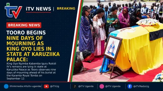 Tooro Begins Nine Days of Mourning as King Oyo Lies in State at Karuziika Palace