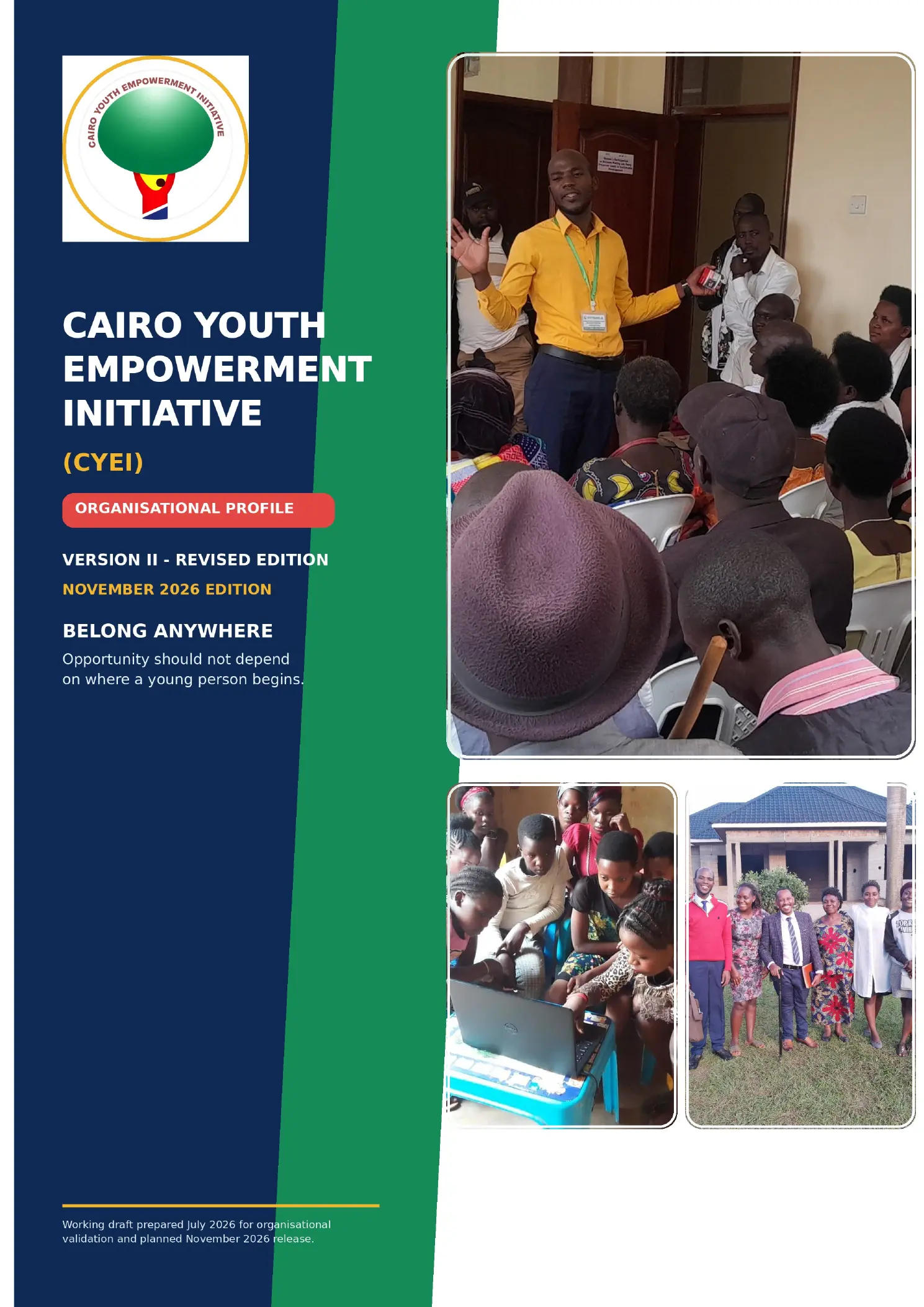 CYEI Organisational Profile cover