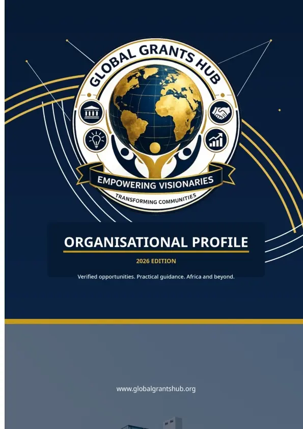 Global Grants Hub Organisational Profile cover